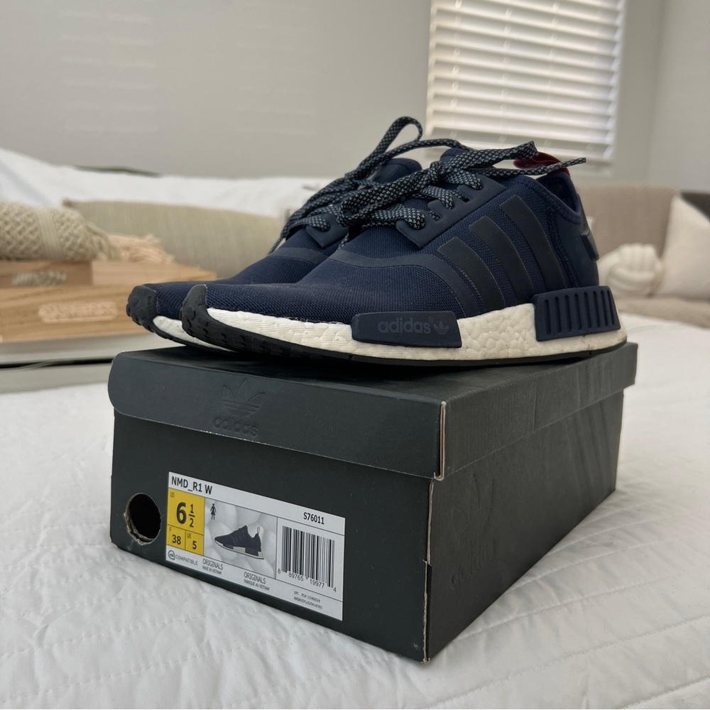 Adidas Navy NMD R1 Shoes